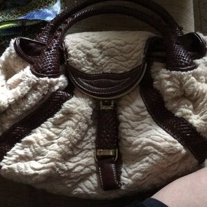 Faux fur purse